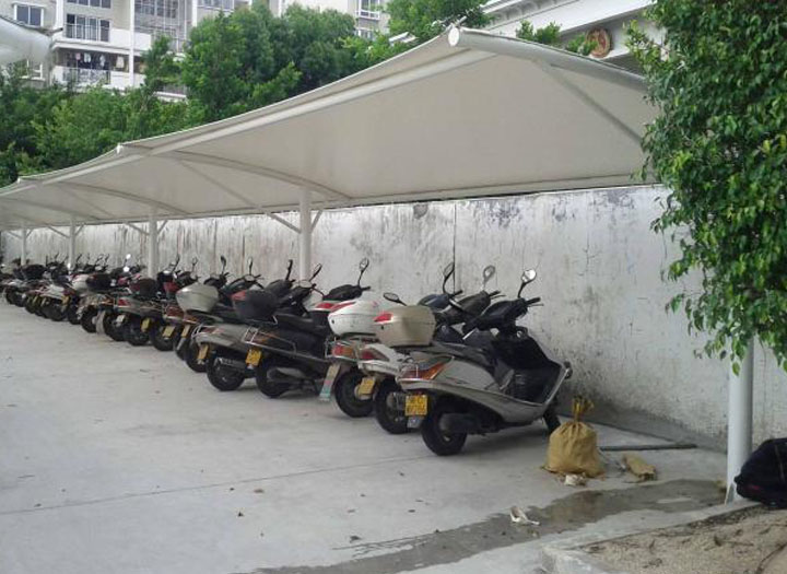 膜結構電動車雨篷